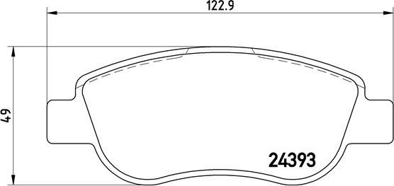 Brembo P 68 049 - Тормозные колодки, дисковые, комплект autosila-amz.com