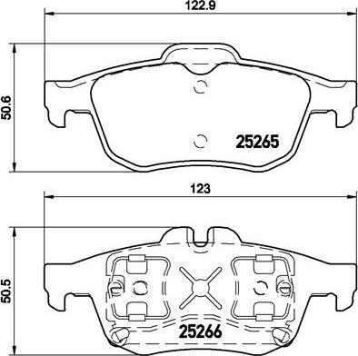 Brembo P 68 057 - Тормозные колодки, дисковые, комплект autosila-amz.com