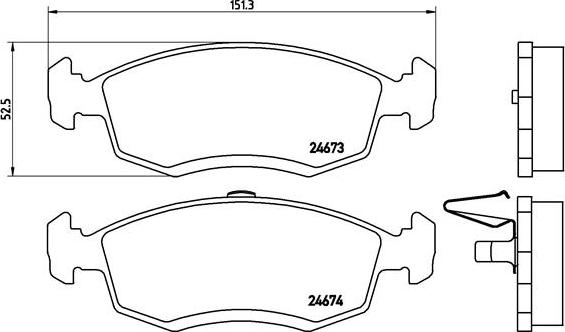 Brembo P 68 039 - Тормозные колодки, дисковые, комплект autosila-amz.com