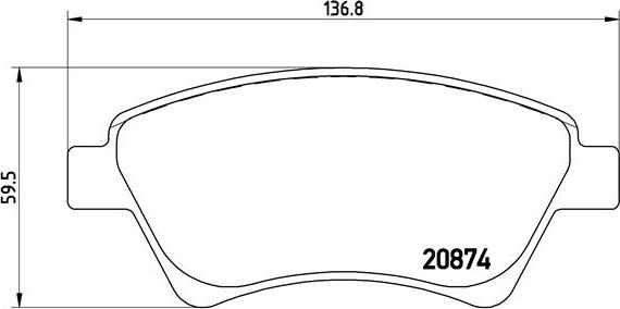 Brembo P 68 034 - Тормозные колодки, дисковые, комплект autosila-amz.com