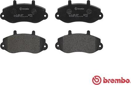 Brembo P 68 025 - P68025 677 00=223945 !колодки дисковые п.\ Renault Master, Opel Movano 2.5D/2.8DTi 98-01 autosila-amz.com