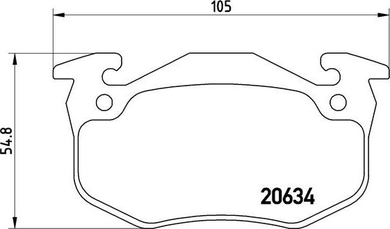 Brembo P 68 020 - Тормозные колодки, дисковые, комплект autosila-amz.com