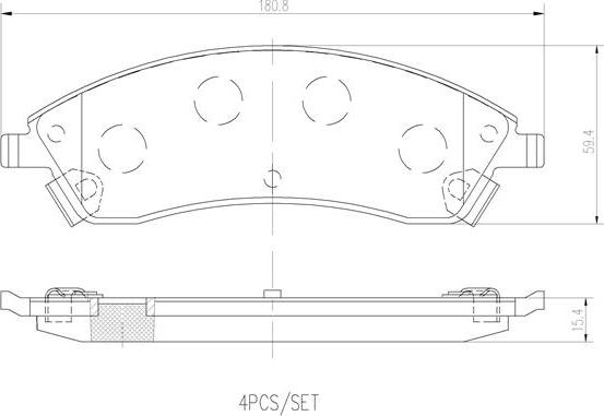 Brembo P09019N - Тормозные колодки, дисковые, комплект autosila-amz.com