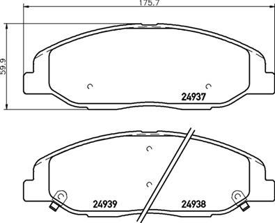 Brembo P 09 016 - Тормозные колодки, дисковые, комплект autosila-amz.com