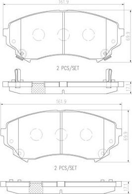 Brembo P09018N - Тормозные колодки, дисковые, комплект autosila-amz.com