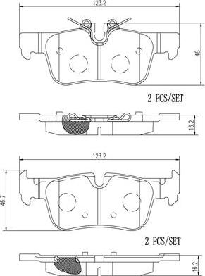 Brembo P06094N - Тормозные колодки, дисковые, комплект autosila-amz.com