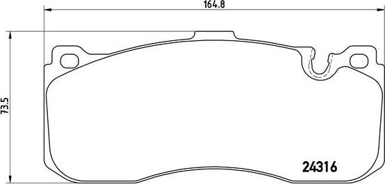 Brembo P 06 041 - Тормозные колодки, дисковые, комплект autosila-amz.com