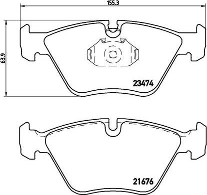 Brembo P 06 042 - Тормозные колодки, дисковые, комплект autosila-amz.com