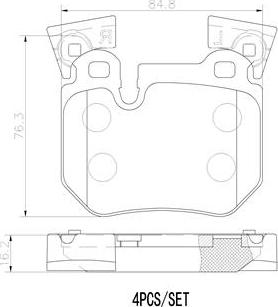 Brembo P06059N - Тормозные колодки, дисковые, комплект autosila-amz.com