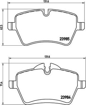 Brembo P 06 051 - Тормозные колодки, дисковые, комплект autosila-amz.com