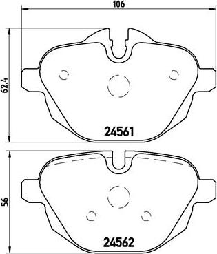 Brembo P 06 064X - Тормозные колодки, дисковые, комплект autosila-amz.com