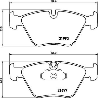 Brembo P 06 065 - Тормозные колодки, дисковые, комплект autosila-amz.com