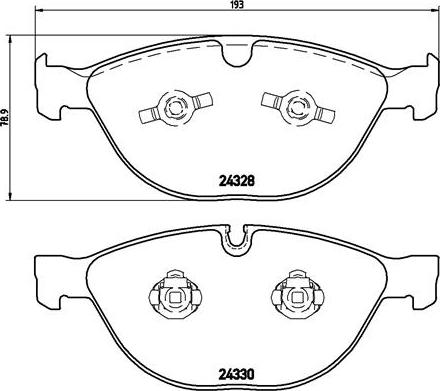 Brembo P 06 066 - Тормозные колодки, дисковые, комплект autosila-amz.com