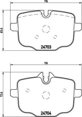 Brembo P 06 061 - Тормозные колодки, дисковые, комплект autosila-amz.com