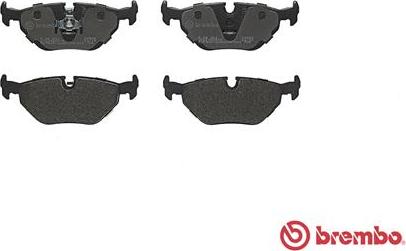 Brembo P 06 011 - Колодки тормозные дисковые задн. BMW 3 (E30) 09/82-03/92 / BMW 3 (E36) 09/90-02/98 / BMW 3 Convertib autosila-amz.com