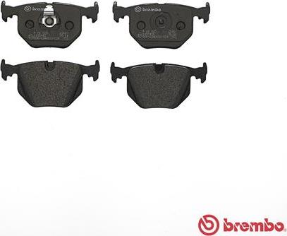 Brembo P 06 020 - Колодки тормозные дисковые задн. BMW 3 Convertible (E46) 04/00-12/07 / BMW 3 Coupe (E46) 02/99-12/06 / BMW 5 (E39) 09/95-07/03 / autosila-amz.com