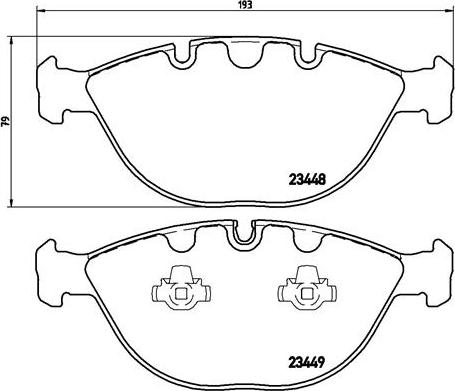 Brembo P 06 028 - Тормозные колодки, дисковые, комплект autosila-amz.com