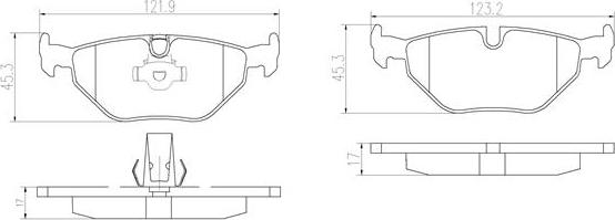 Brembo P06023N - Тормозные колодки, дисковые, комплект autosila-amz.com