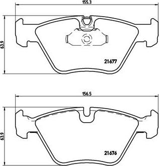 Brembo P 06 022 - Тормозные колодки, дисковые, комплект autosila-amz.com