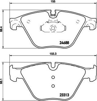 Brembo P 06 074 - Тормозные колодки, дисковые, комплект autosila-amz.com