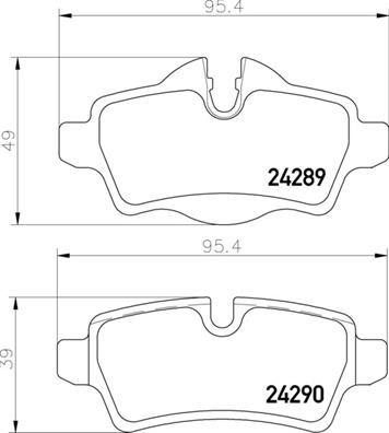 Brembo P 06 103 - Тормозные колодки, дисковые, комплект autosila-amz.com