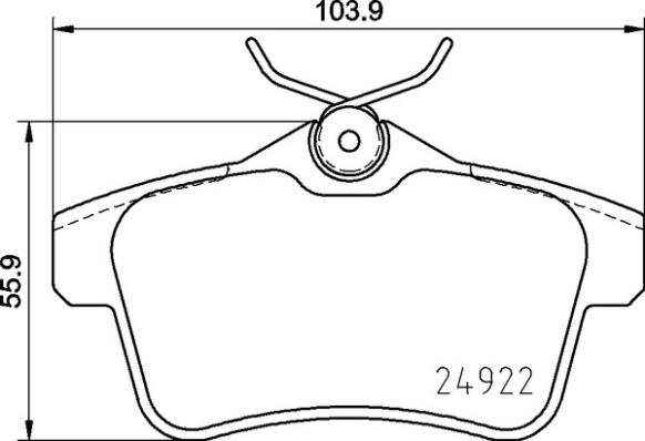 Brembo P 06 102 - Тормозные колодки, дисковые, комплект autosila-amz.com