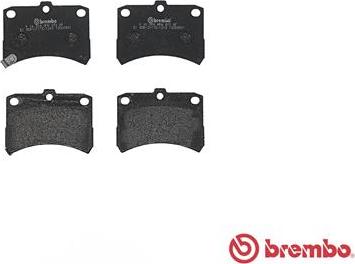 Brembo P 16 009 - Колодки тормозные дисковые передн. DAIHATSU CUORE V (L7_) 10/98-05/03 / DAIHATSU OPTI II Saloon 11/ autosila-amz.com