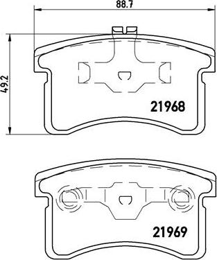 Brembo P 16 006 - Тормозные колодки, дисковые, комплект autosila-amz.com