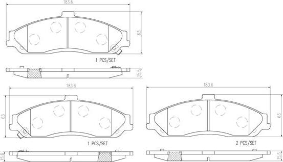 Brembo P10052N - Тормозные колодки, дисковые, комплект autosila-amz.com