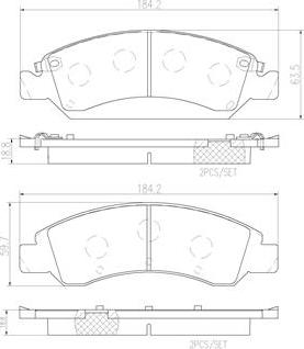 Brembo P10065N - Тормозные колодки, дисковые, комплект autosila-amz.com