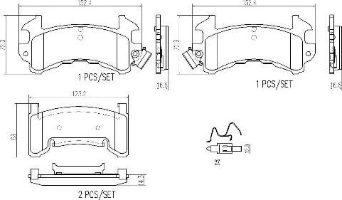 Brembo P10036N - Тормозные колодки, дисковые, комплект autosila-amz.com