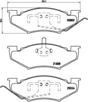 Brembo P 11 005 - Тормозные колодки, дисковые, комплект autosila-amz.com