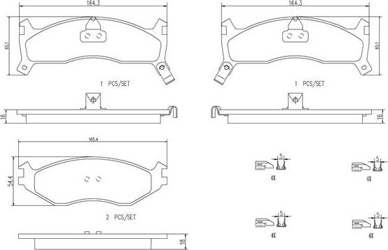 Brembo P11006N - Тормозные колодки, дисковые, комплект autosila-amz.com