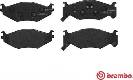 Brembo P 11 007 - Колодки тормозные дисковые передн. CHRYSLER DAYTONA Coupe 10/84-10/92 / CHRYSLER LE BARON Convertib autosila-amz.com