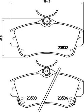 Brembo P 11 012 - Тормозные колодки, дисковые, комплект autosila-amz.com