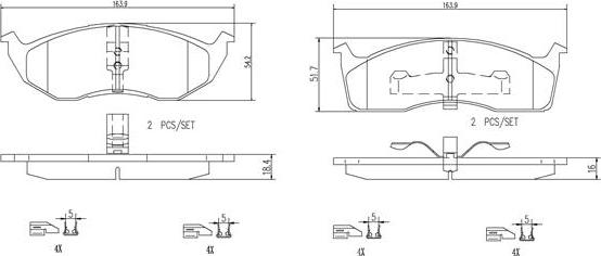 Brembo P11030N - Тормозные колодки, дисковые, комплект autosila-amz.com