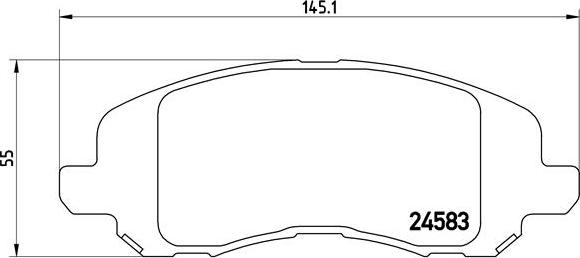 Brembo P 18 001 - Тормозные колодки, дисковые, комплект autosila-amz.com