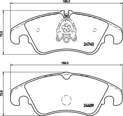 Brembo P 85 098X - Тормозные колодки, дисковые, комплект autosila-amz.com