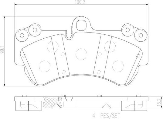 Brembo P85069N - Тормозные колодки, дисковые, комплект autosila-amz.com