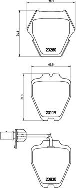 Brembo P 85 067 - Тормозные колодки, дисковые, комплект autosila-amz.com