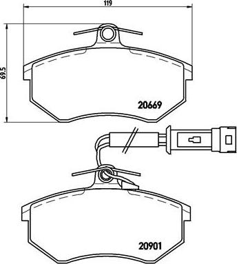 Brembo P 85 016 - Тормозные колодки, дисковые, комплект autosila-amz.com