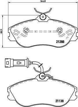 Brembo P 85 018 - Тормозные колодки, дисковые, комплект autosila-amz.com