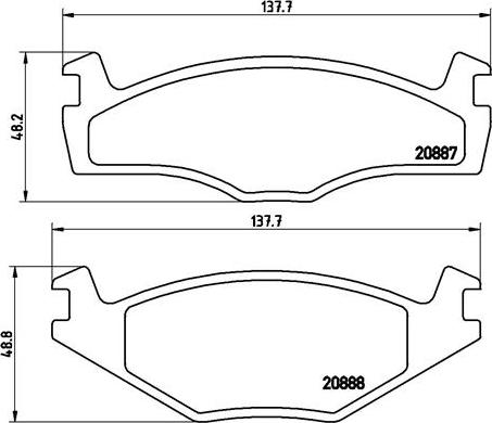 Brembo P 85 012 - Тормозные колодки, дисковые, комплект autosila-amz.com