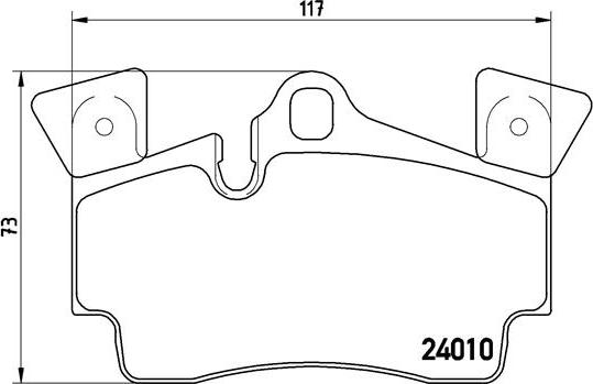 Brembo P 85 088 - Тормозные колодки, дисковые, комплект autosila-amz.com