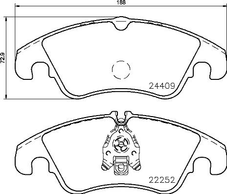 Wagner OEX1322 - Тормозные колодки, дисковые, комплект autosila-amz.com