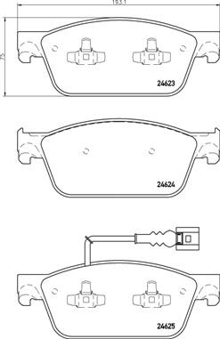 Brembo P 85 141 - Тормозные колодки, дисковые, комплект autosila-amz.com