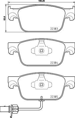 Brembo P 85 153X - Тормозные колодки, дисковые, комплект autosila-amz.com