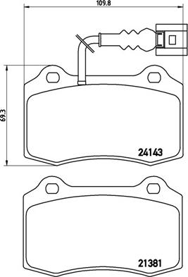 Brembo P 85 104 - Тормозные колодки, дисковые, комплект autosila-amz.com