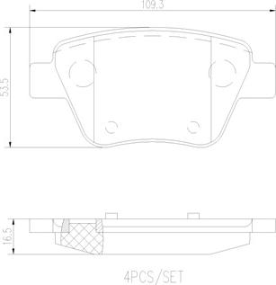 Brembo P85114N - Тормозные колодки, дисковые, комплект autosila-amz.com