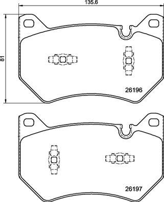 Brembo P 85 181 - Тормозные колодки, дисковые, комплект autosila-amz.com